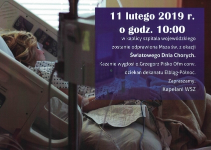 11 lutego - Światowy Dzień Chorych