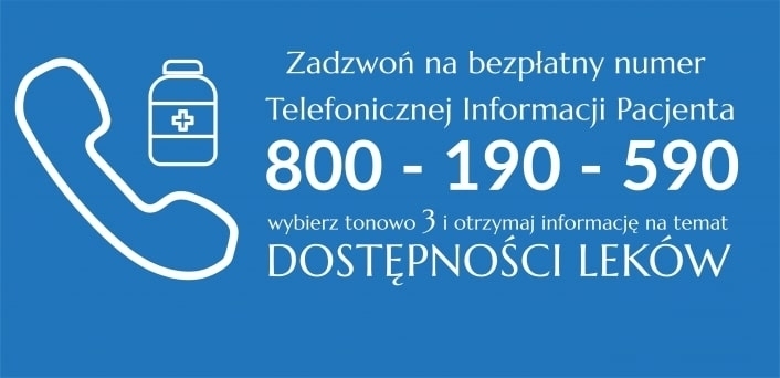 Dostępność leków sprawdzisz telefonicznie