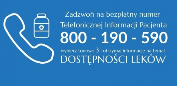 Dostępność leków sprawdzisz telefonicznie