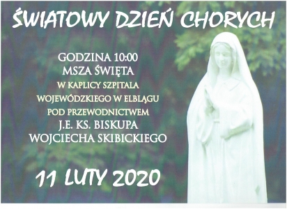 11 lutego - Światowy Dzień Chorych