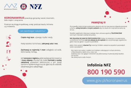 Koronawirus - informacje dla pacjenta