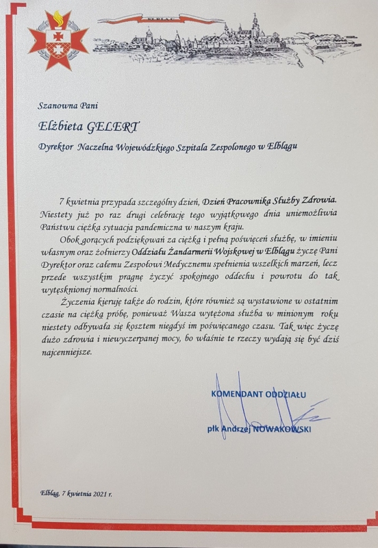 Dziękujemy za życzenia!