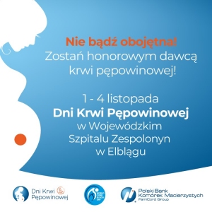 Publiczny bank krwi pępowinowej - nie bądź obojętna !!