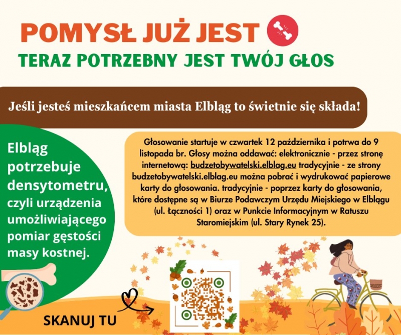 Zakup densytometru – projekt zgłoszony do Budżetu Obywatelskiego
