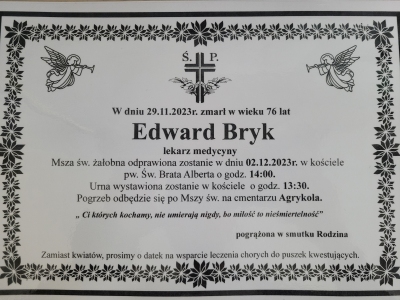 Pożegnanie  śp.Edwarda Bryka 