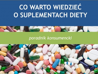 Suplementy diety nie leczą ani nie zapobiegają chorobom