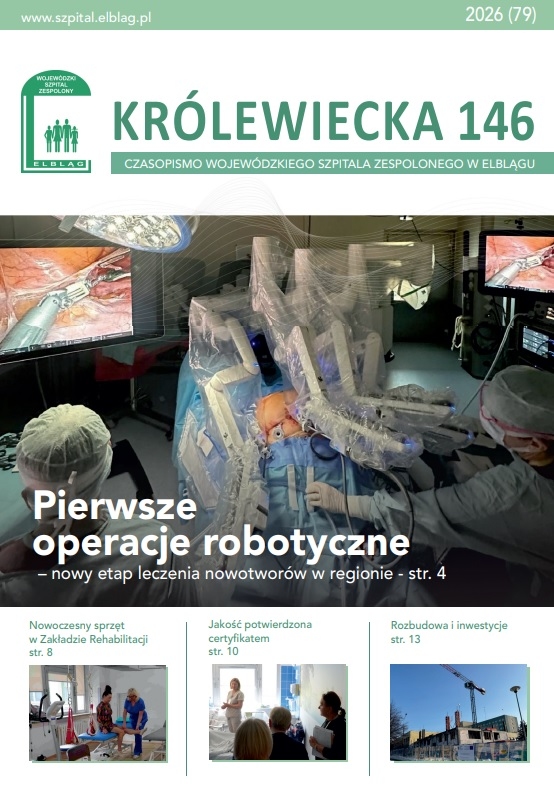 Najnowszy numer szpitalnego periodyku "Królewiecka 146" już dostępny