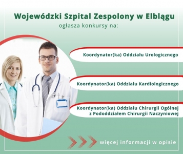 Konkursy na Koordynatorów oddziałów szpitalnych