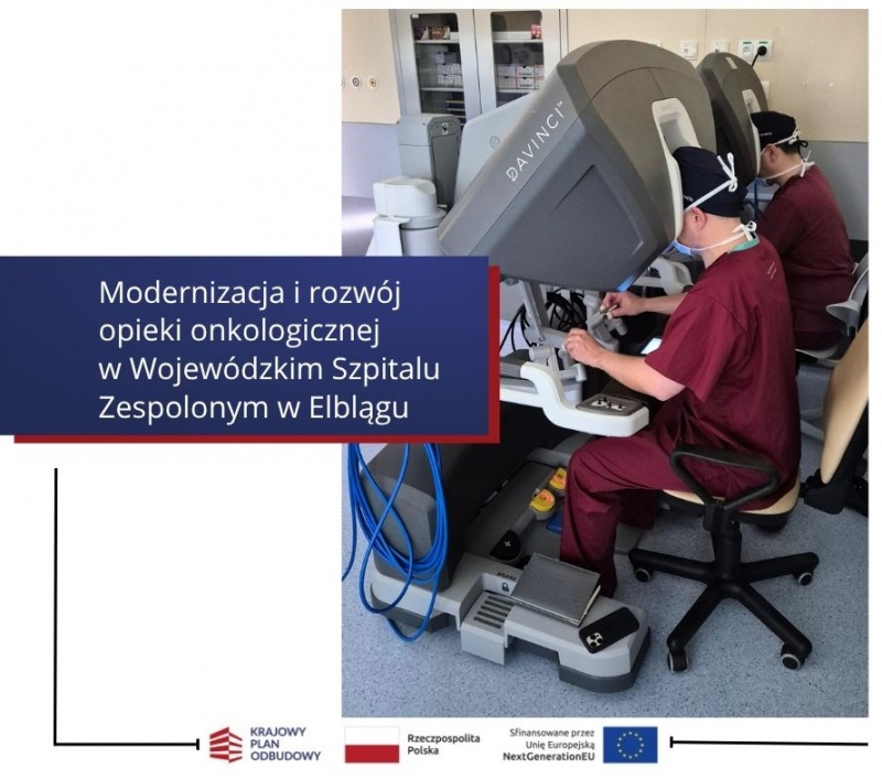 Nowoczesna chirurgia onkologiczna w Elblągu – operacja jelita grubego z użyciem robota da Vinci