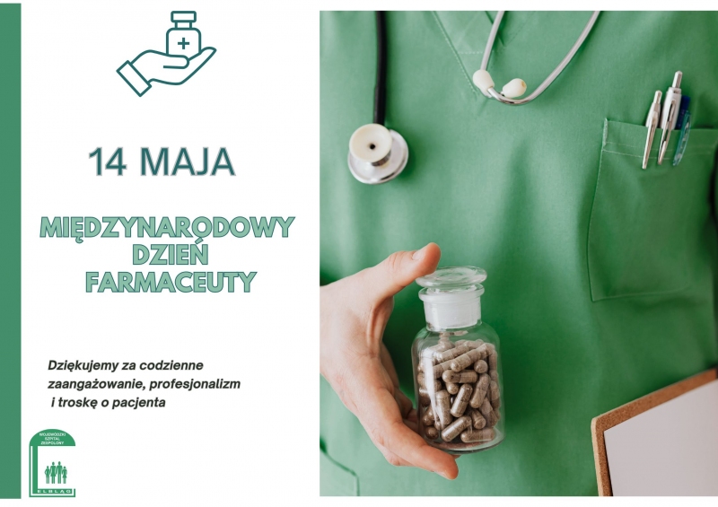 14 maja - Międzynarodowy Dzień Farmaceuty