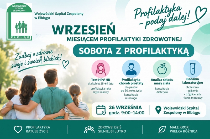 Nie trać czasu – zadbaj o swoje zdrowie i skorzystaj z profilaktyki