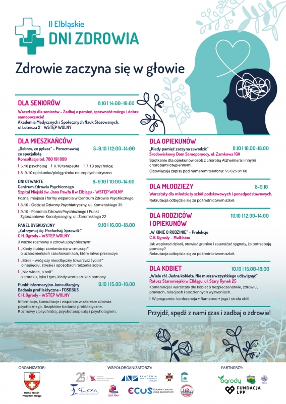Zdrowie zaczyna się w głowie - Elbląskie Dni Zdrowia 2026