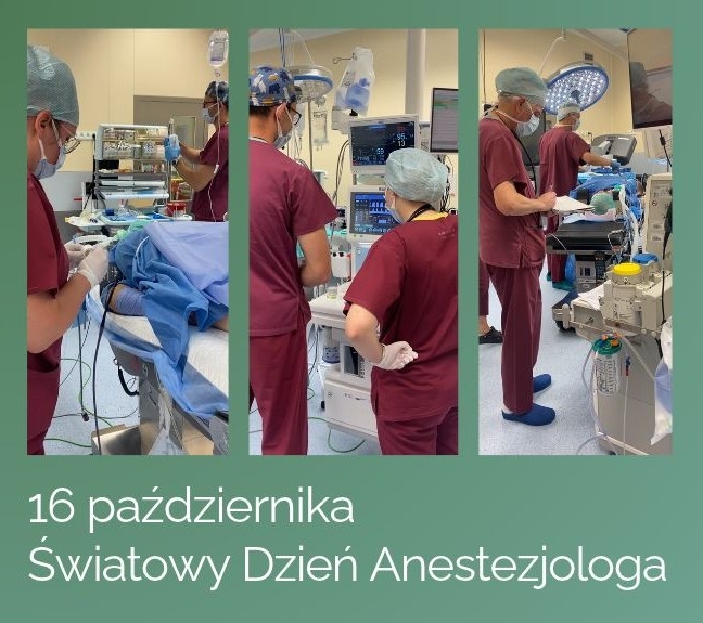 16 października - Światowy Dzień Anestezjologa